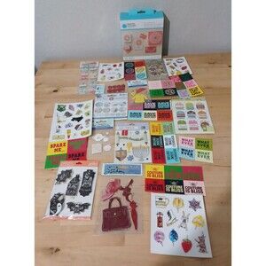 Scrapbooking Lot NEW Stickers Embellishments 1 punch Mixed Brands Craft Supplie